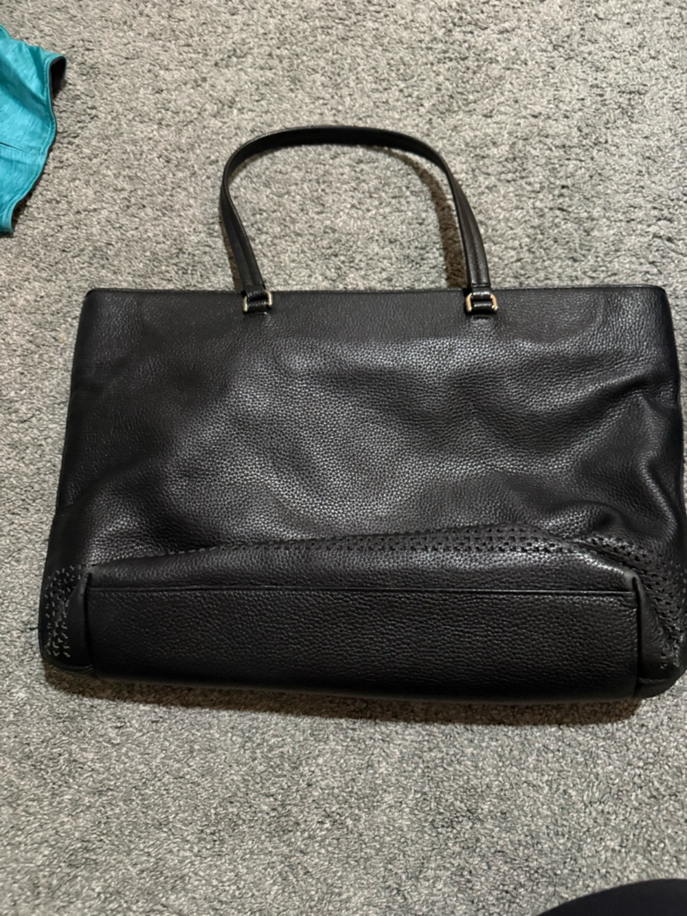 Kate Spade pebbled leather tote black